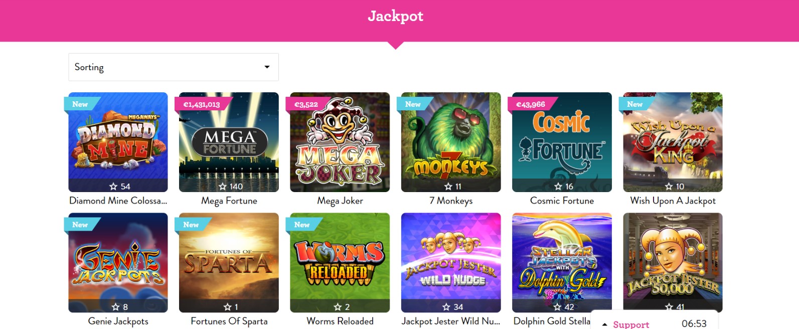 popular jackpot slots