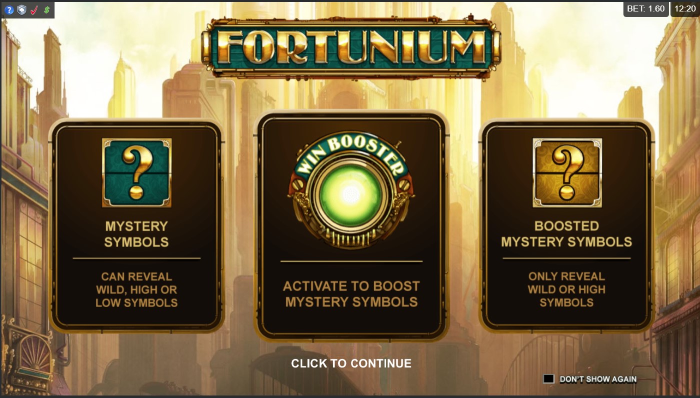 Fortunium’s wild features and power-ups.